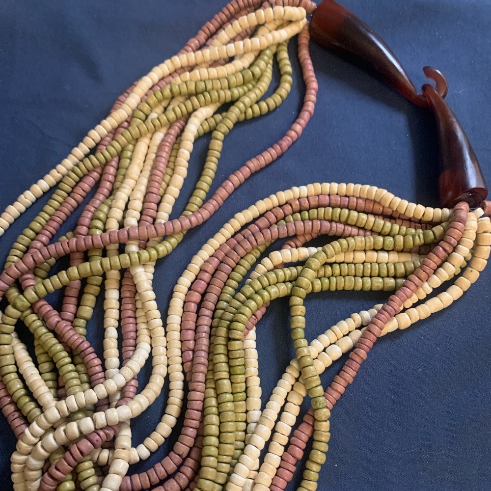 Chunky Multi Strand Ethnic Boho Fabulous Necklace